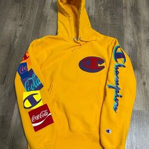 Champion Bright Yellow Reverse Weave Hoodie